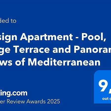 Design Apartment - Pool, Large Terrace And Panoramic Views Of Mediterranean Бандол Екстериор снимка